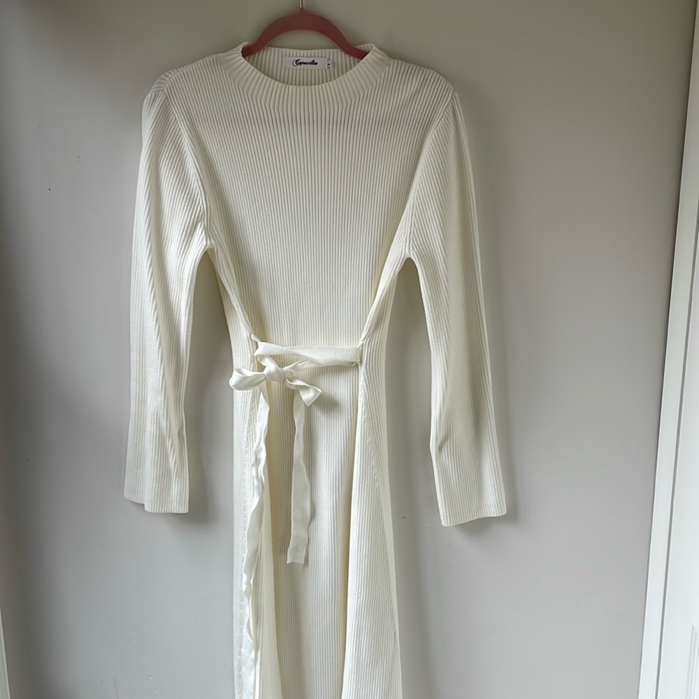 Long sweater dress